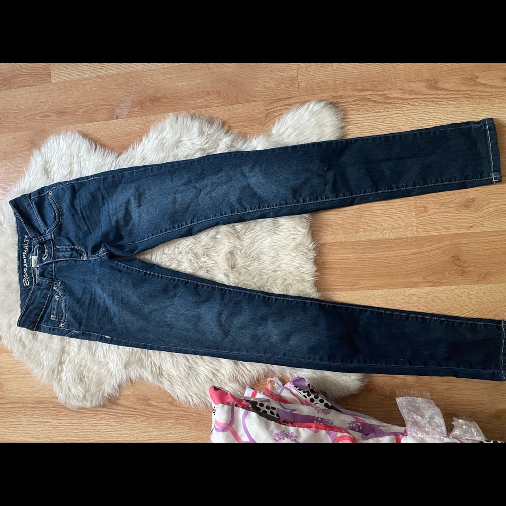 Blue Asphalt Skinny Jeans